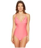 Kate Spade New York - Morro Bay #69 Scalloped V-neck One-piece W/ Adjustable Straps Removable Soft Cups