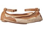 Yosi Samra - Abbey Leather Flat With Lagarto Leather Cap Toe