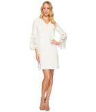 Tahari By Asl - Lace Bell Sleeve Shift Dress