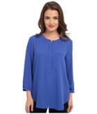 Nydj Petite Petite Solid 3/4 Sleeve Pleat Back