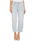 Nydj Petite - Petite Jenna Straight Ankle W/ Applique In Palm Desert