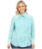 Stetson - Plus Size Solid Lawn Long Sleeve Western Shirt