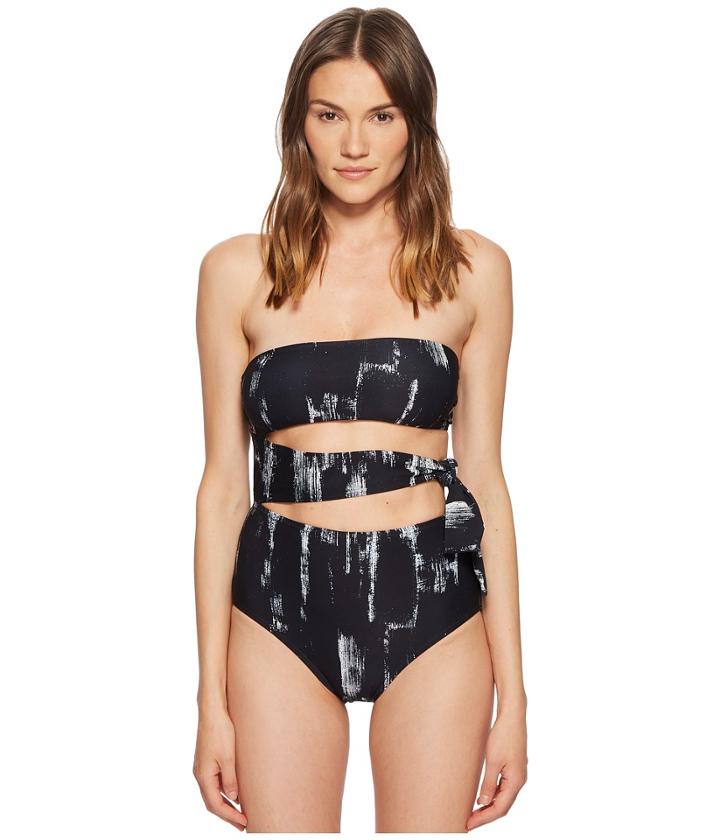 Proenza Schouler - Paint Brush One-piece Bandeau W/ Side Tie