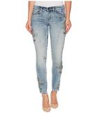 Blank Nyc - Denim Floral Embroidered Skinny In Back To Nature