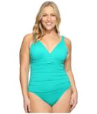 Lauren Ralph Lauren - Plus Size Beach Club Over The Shoulder Mio One-piece