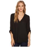 Stetson - 1403 Solid Poly Crepe Peasant Top