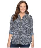 Michael Michael Kors - Plus Size Tapestry Dog Tag Top