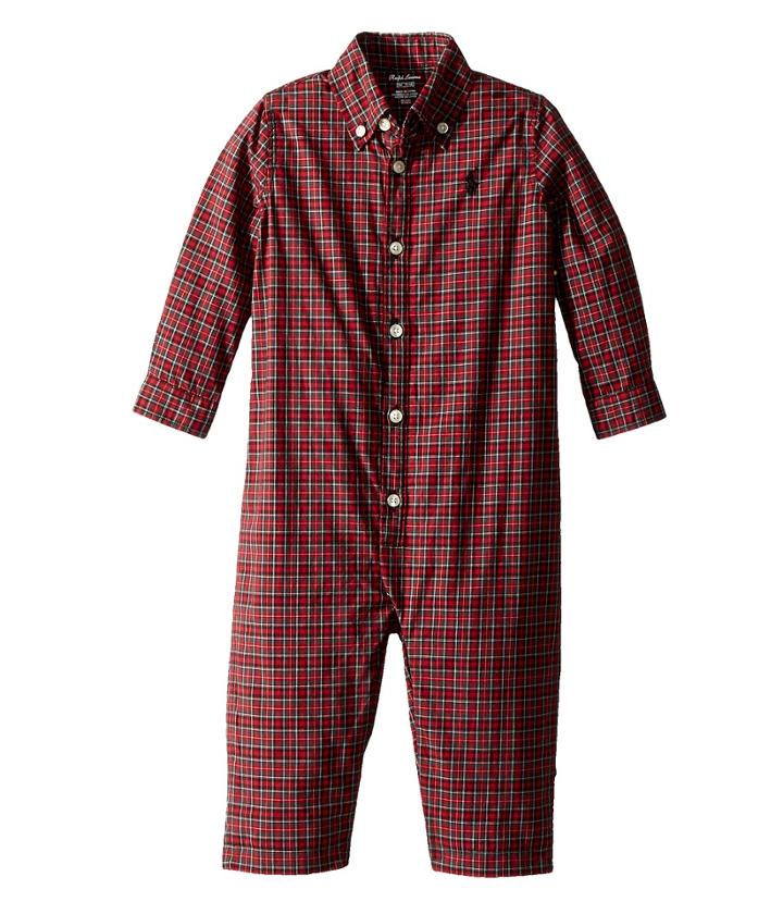 Ralph Lauren Baby - Plaid Cotton Poplin Coverall