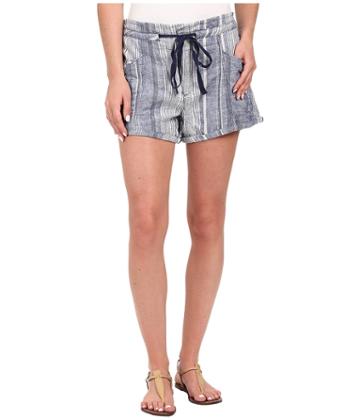 Blank Nyc - Striped Drawstring Shorts In Out Of Spite