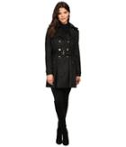 Jessica Simpson - Sueded Rain Trench With Double Breasted Buttons