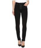 Paige - Hoxton Ankle Peg Lace-up In Vintage Black