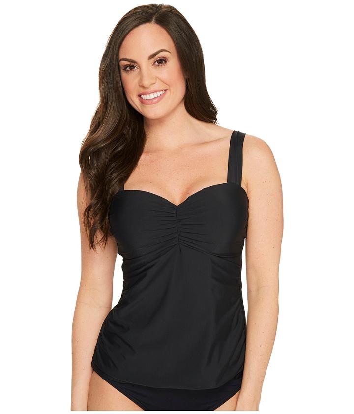Athena - Cabana Solids Chantele Underwire Tankini Top D-cup