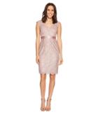 Adrianna Papell - Cap Sleeve Lace Cocktail Dress