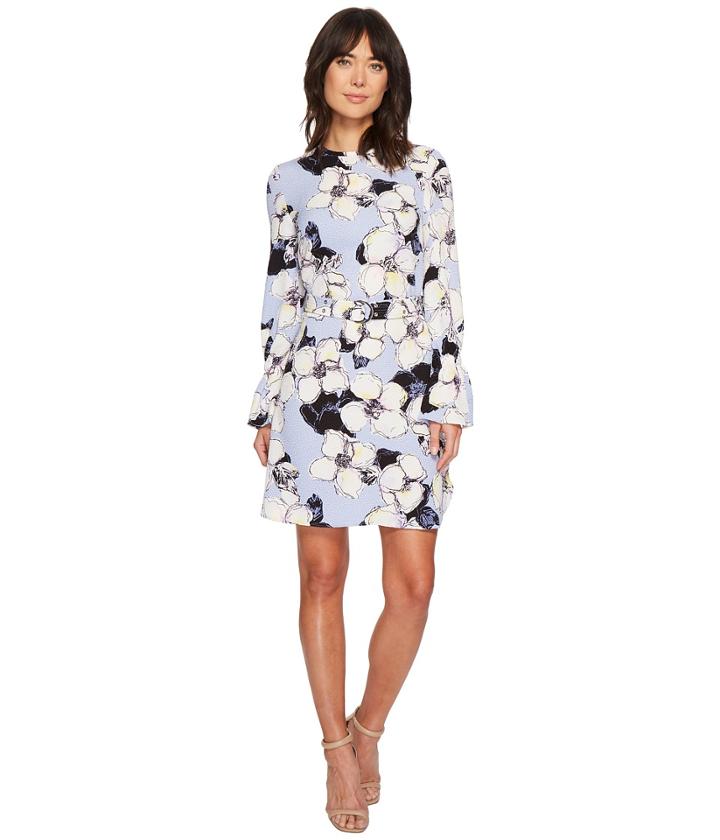 Ellen Tracy - Cloque Belted Shift Dress