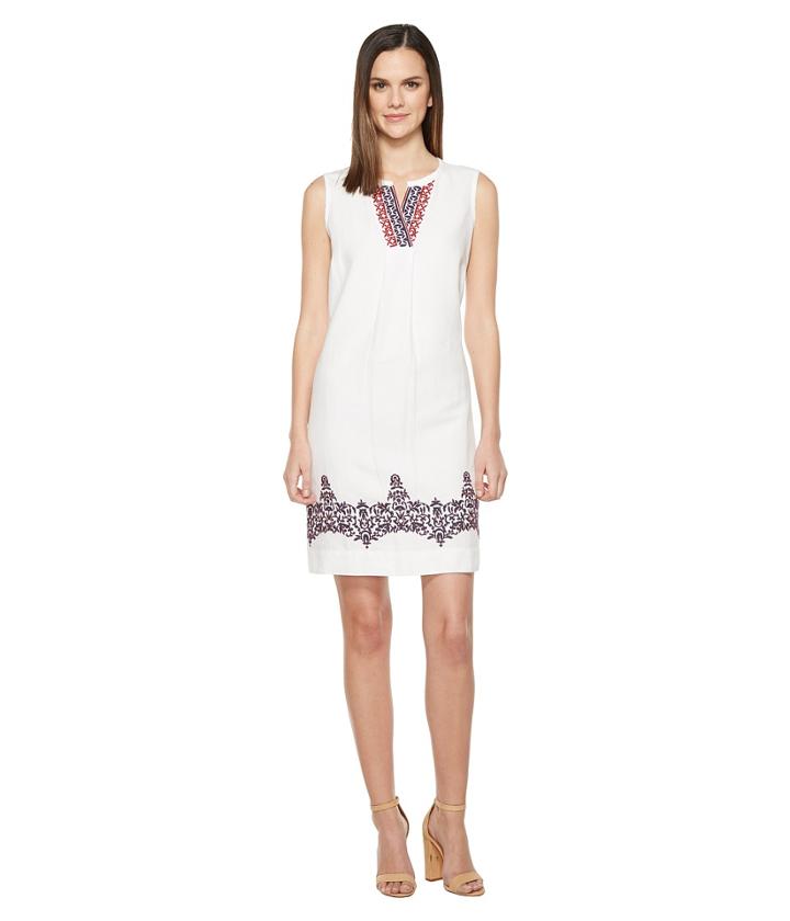 Tommy Bahama - Kamari Embroidered Linen Short Dress