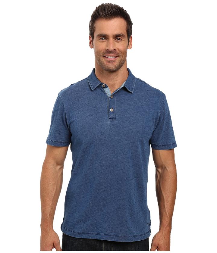 True Grit - Genuine Indigo Knit Short Sleeve Polo