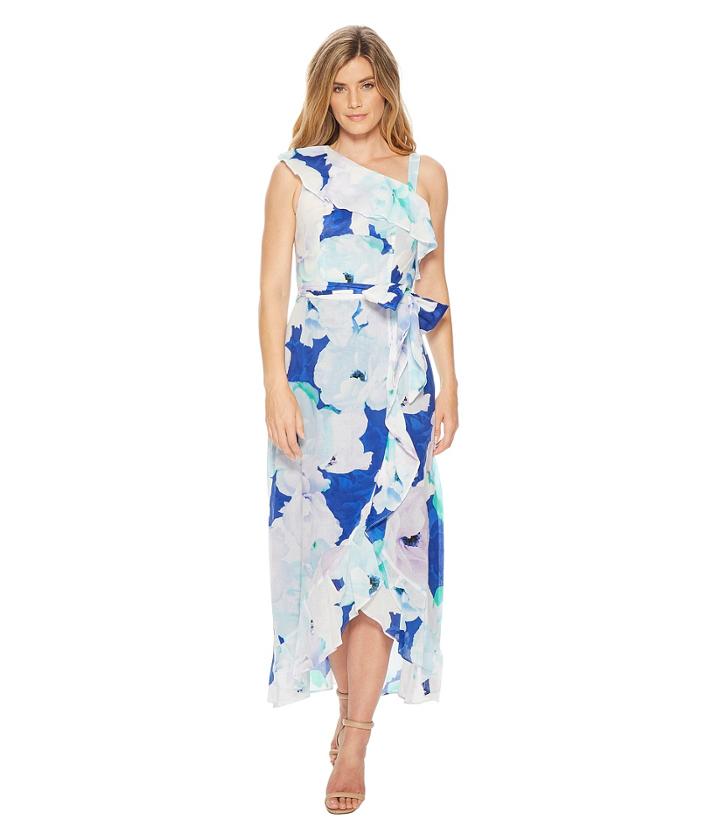Calvin Klein - Floral Asymmetric Shoulder Maxi Cd8g31hp