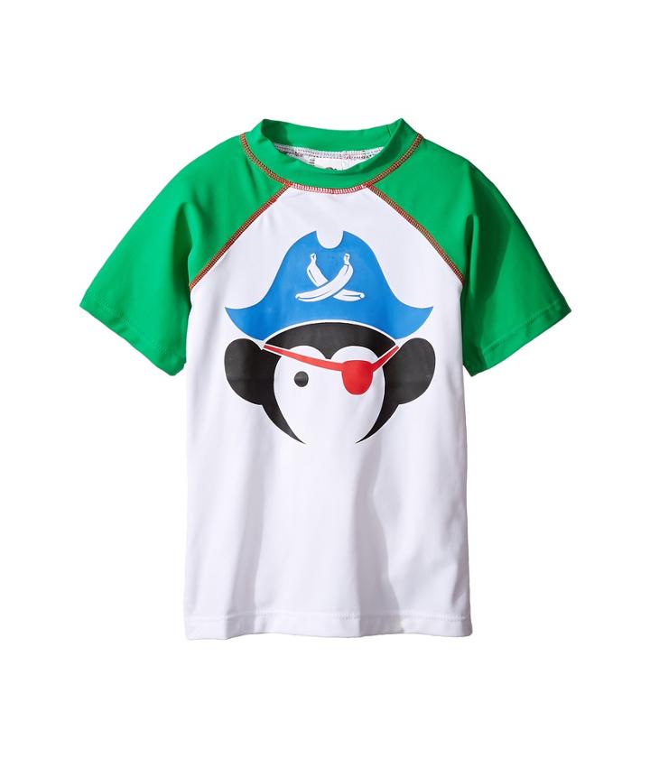 Appaman Kids - Short Sleeve Pirate Rashguard W/ Spf 50 Cover-up