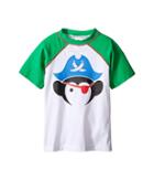 Appaman Kids - Short Sleeve Pirate Rashguard W/ Spf 50 Cover-up