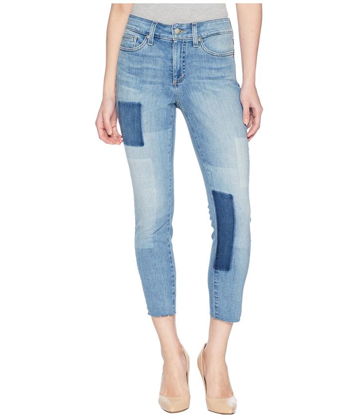 Nydj Petite - Petite Alina Ankle W/ Raw Hem Laser Patch In Dreamstate