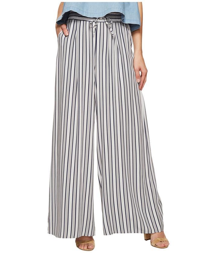 Jack By Bb Dakota - Maximus Shades Of Grey Printed Rayon Challis Deep Pleat Pants