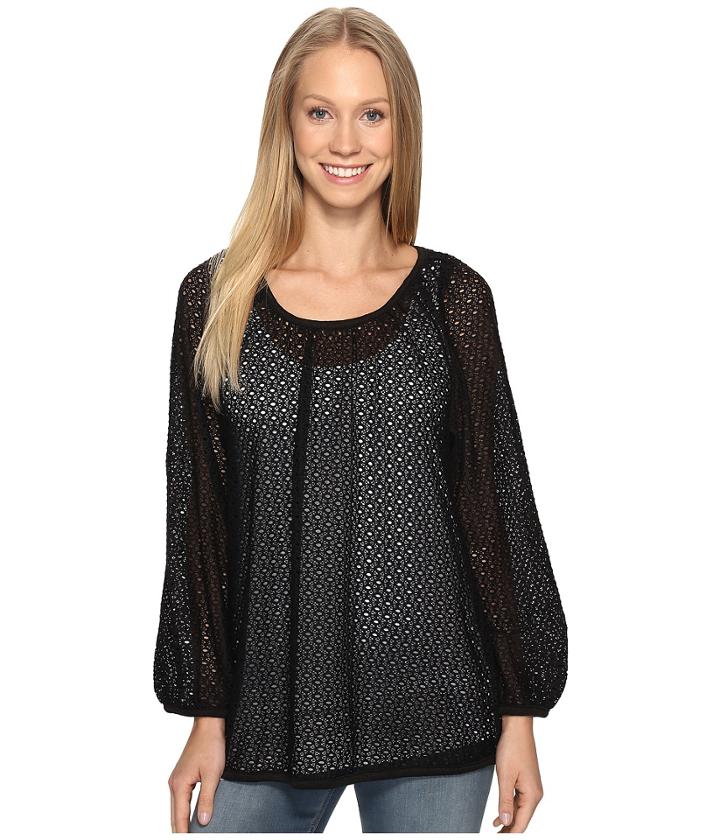 Nally &amp; Millie - Eyelet Lace Tunic With Tank Set