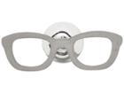W  Rkin Stiffs Stainless Steel Lapel Pin- Glasses