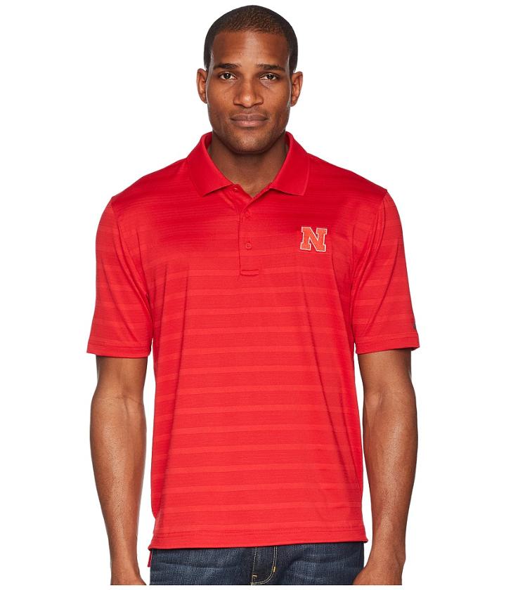 Champion College - Nerbaska Cornhuskers Textured Solid Polo
