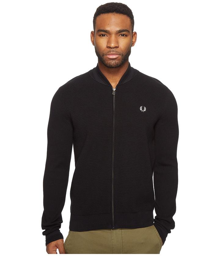 Fred Perry - Bomber Neck Zip Thru Cardigan