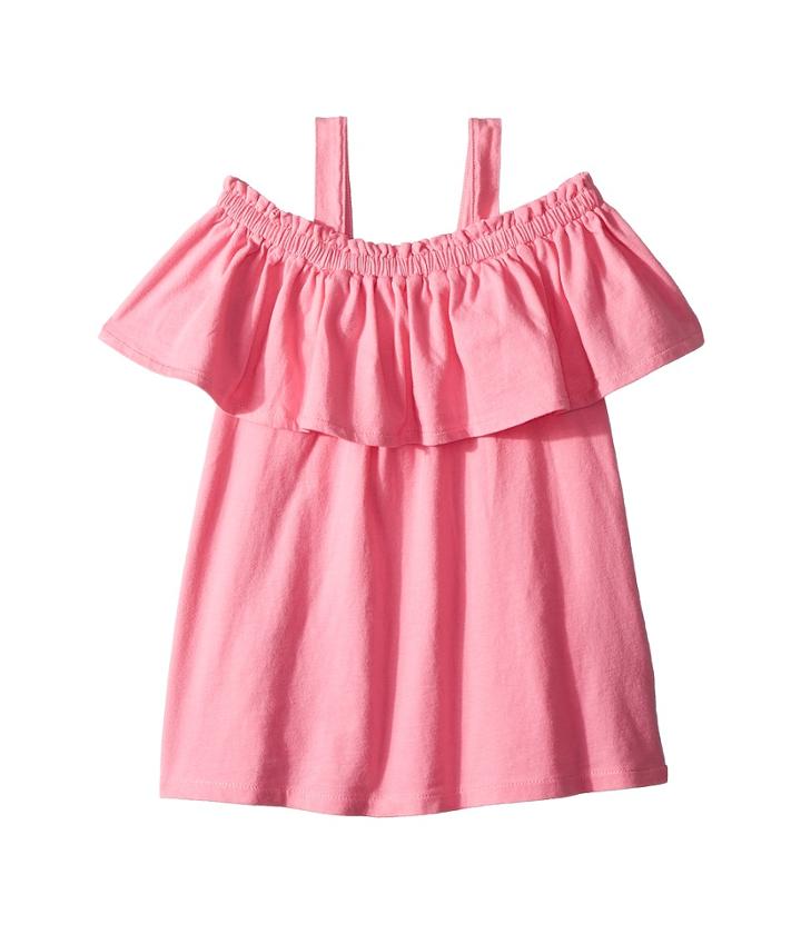 Hudson Kids - Acid Wash Knit Ruffle Top