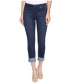 Liverpool - Charlie Wide Cuff Capris Premium Stretch Denim In Lakewood Mid