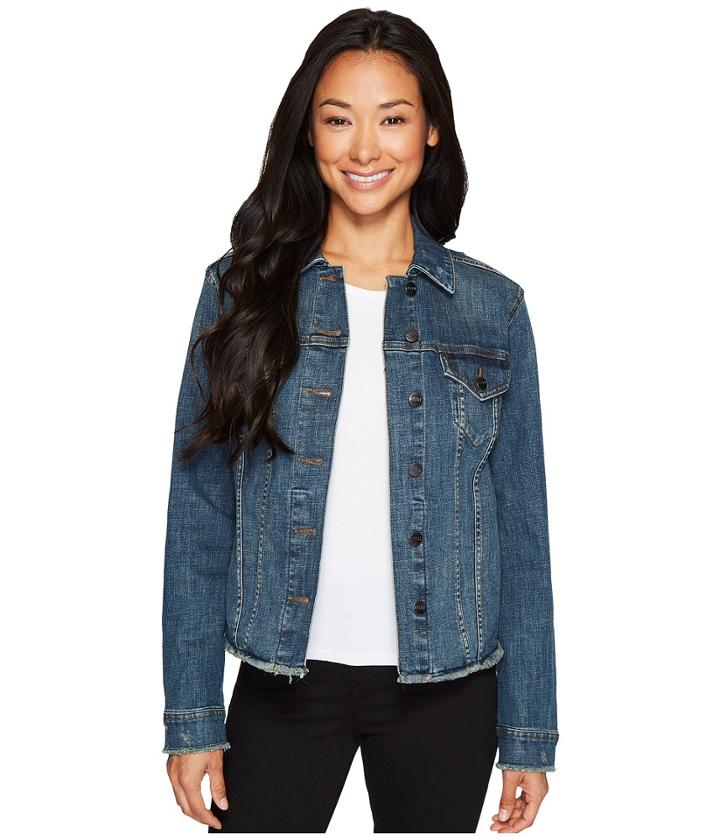 Nydj - Denim Jacket W/ Frayed Hem