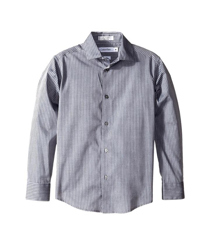 Calvin Klein Kids - Long Sleeve Tonality Stripe Shirt