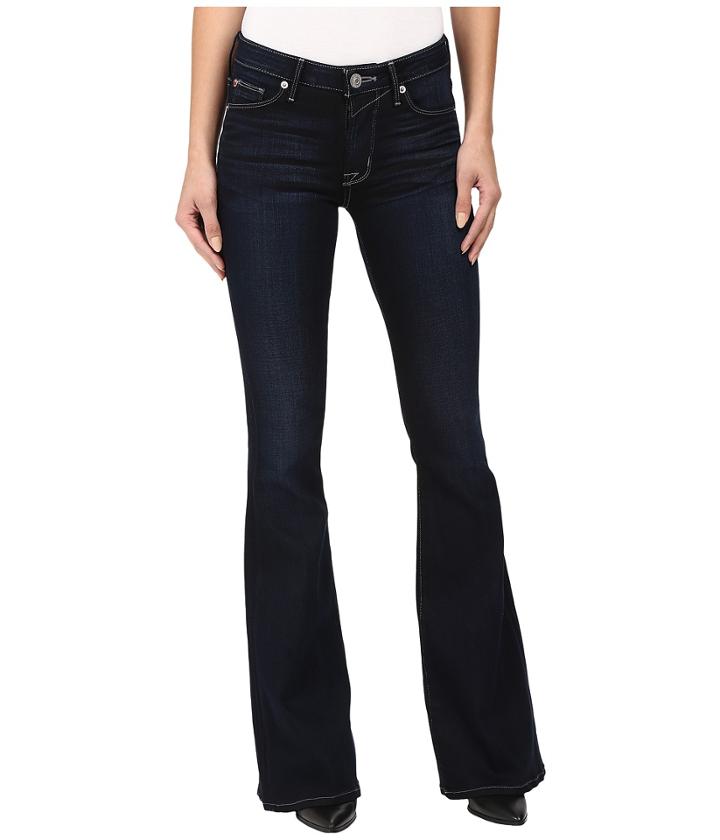 Hudson - Mia Five-pocket Mid-rise Flare In Night Vision