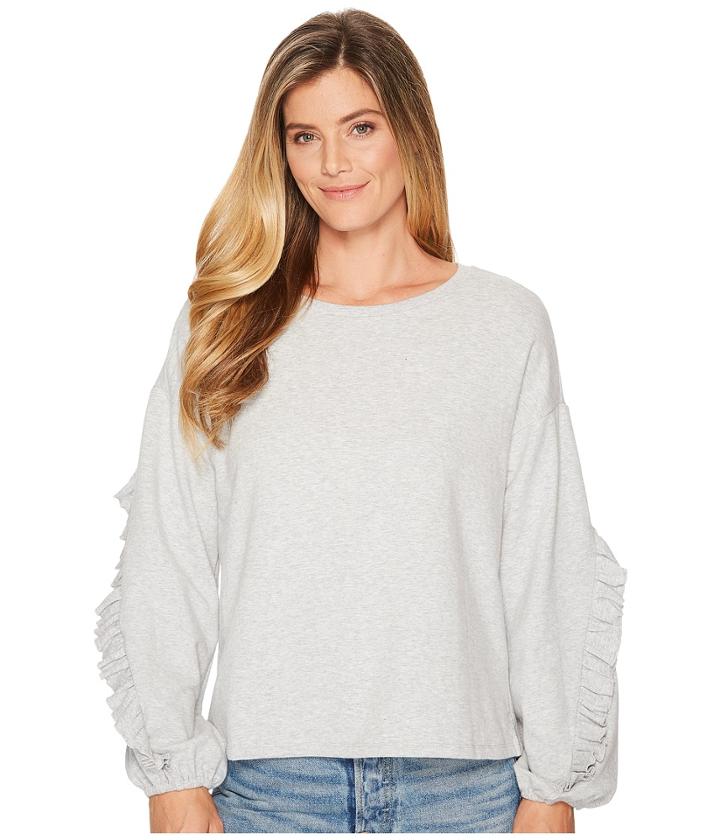 Two By Vince Camuto - Long Ruffled Sleeve French Terry Top