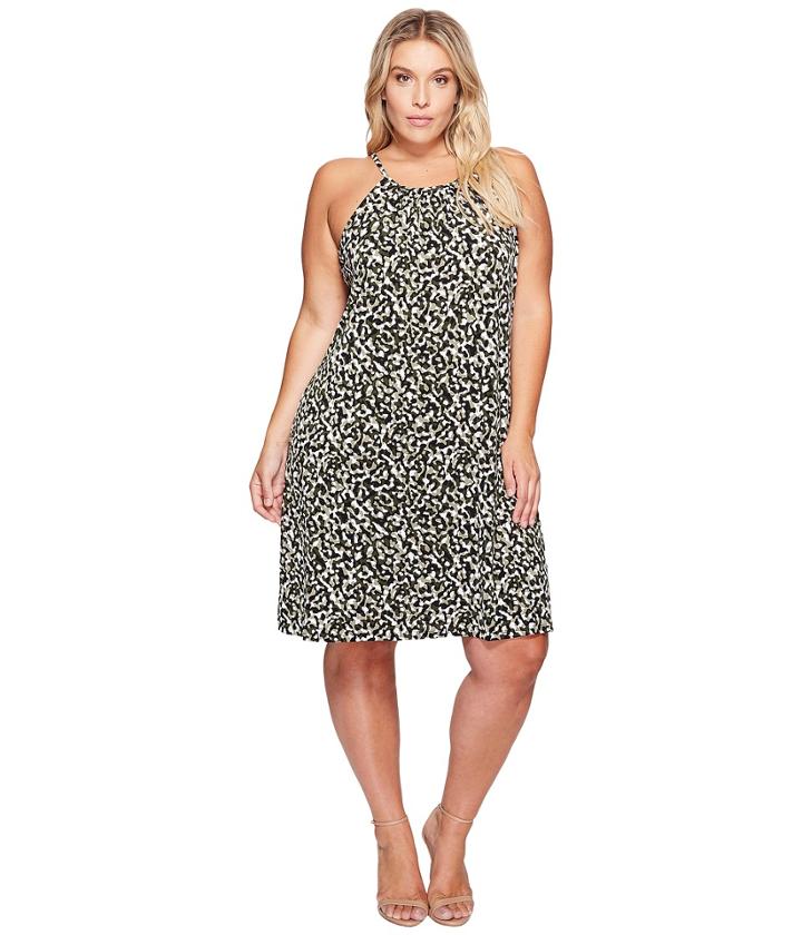 Michael Michael Kors - Plus Size Camo Mj Halter Dress