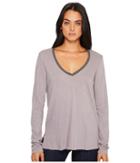 Michael Stars - Ringer Tee Long Sleeve V-neck