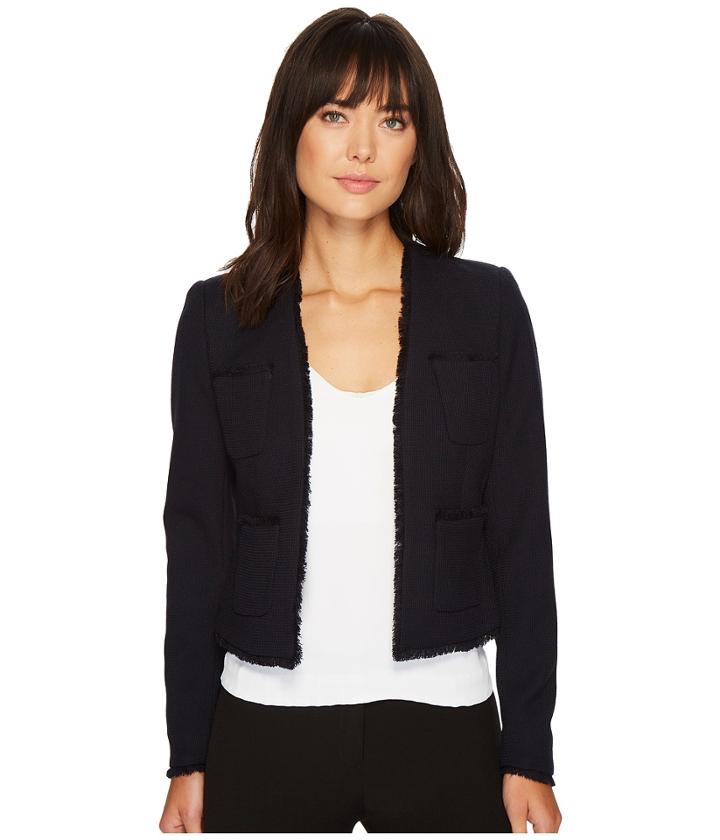 Ellen Tracy - Fringe Trimmed Jacket
