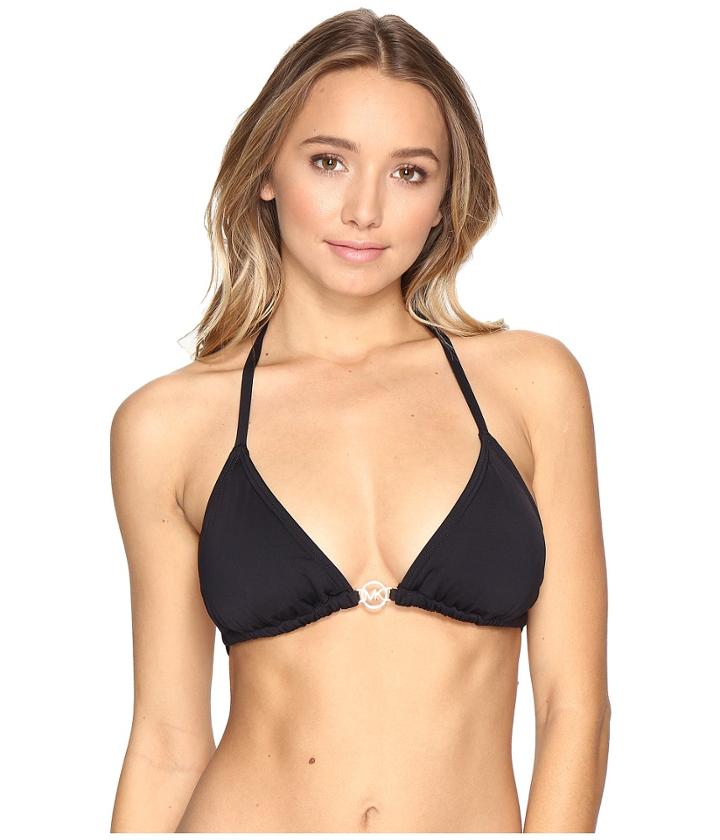 Michael Michael Kors - Villa Del Mar Logo Ring Triangle Bikini Top