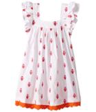 Hatley Kids - Embroidered Porcelain Flutter Sleeve Dress