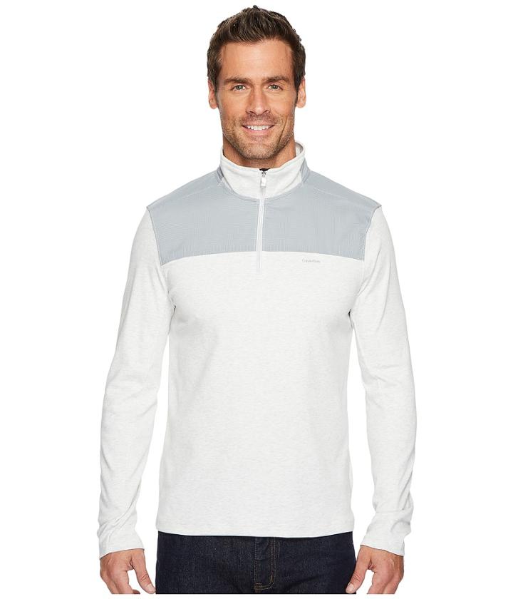 Calvin Klein - Mixed Media 1/4 Zip Pullover