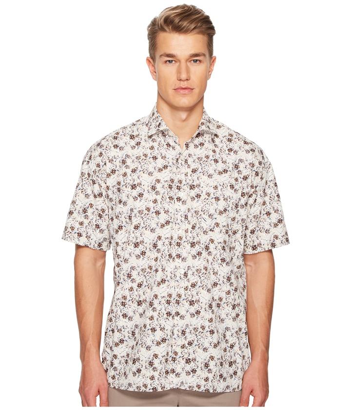 Eleventy - Oversized Flower Print Shirt