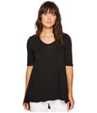 Mod-o-doc - Slub Jersey Elbow Sleeve Swingy Tunic