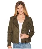 Vince Camuto - Suede Scuba Moto Jacket