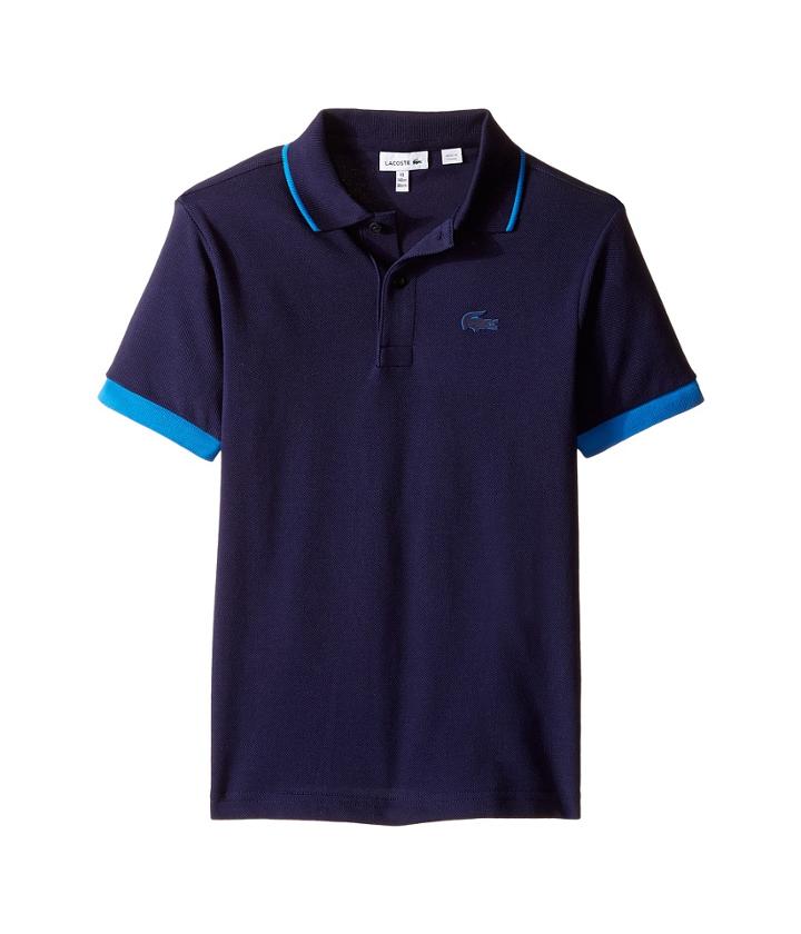Lacoste Kids - Short Sleeve Rubber Croc Polo