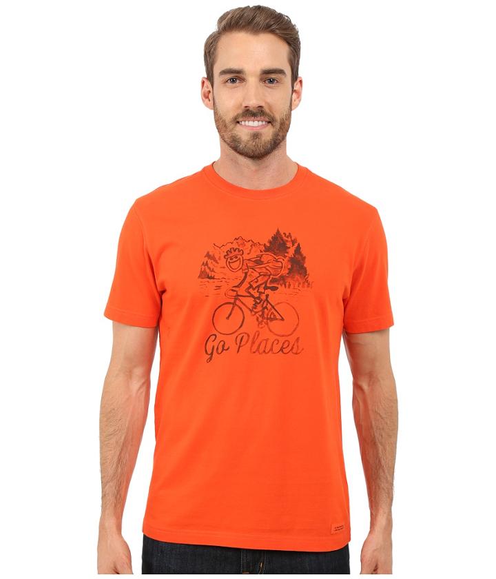 Life Is Good - Go Places Bicycle Crusher Tee