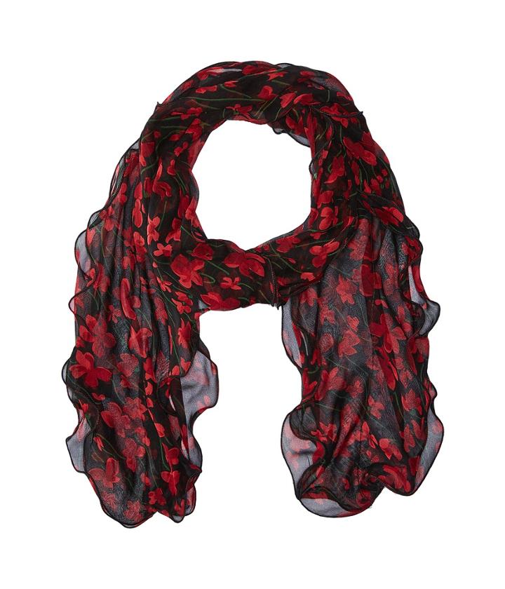 Lauren Ralph Lauren - Mona Ruffle Silk Oblong