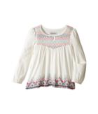 Lucky Brand Kids - Long Sleeve Peasant Top W/ Embroidery And Printed Bottom