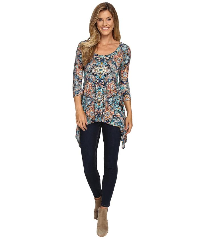 Karen Kane - Tulum Tile Print Top