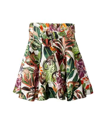 Oscar De La Renta Childrenswear - Mikado Jungle Monkeys New Skirt